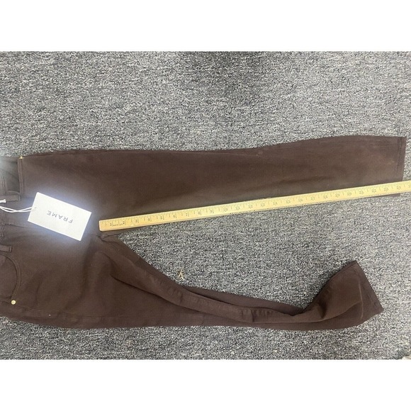 FRAME DENIM Le High Skinny Crop Jeans Size 24 Mahogany NEW - Picture 10 of 11